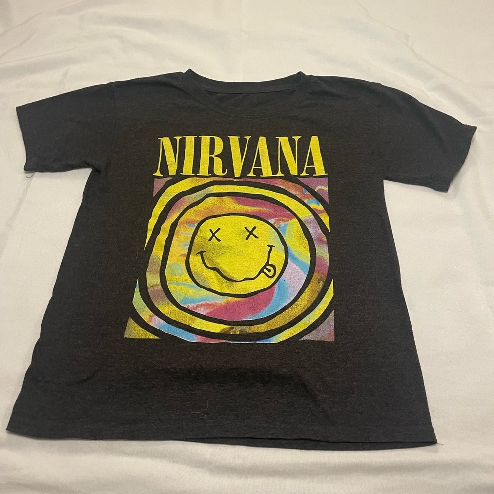 Nirvana Kids Black Graphic T-Shirt
